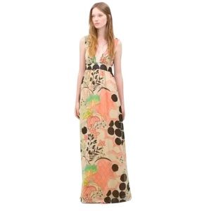 Zara Abstract Floral Dress